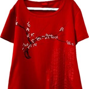 Like new 3D cherry blossom t shirt